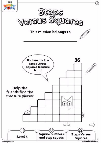 Steps Versus Squares