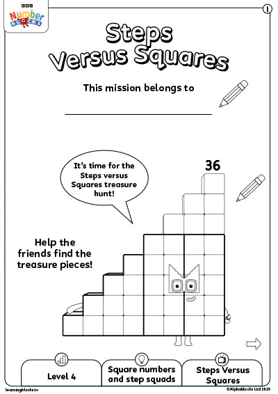 Steps Versus Squares