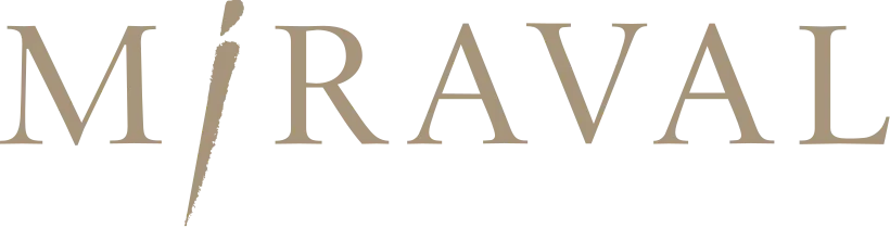 Miraval Resorts wordmark logo with stylized letter I.