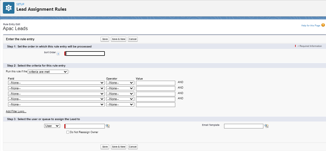 Apac Leads - Lead Assignment Rules