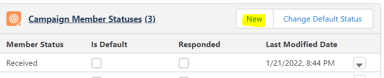 Campaign Member Statuses