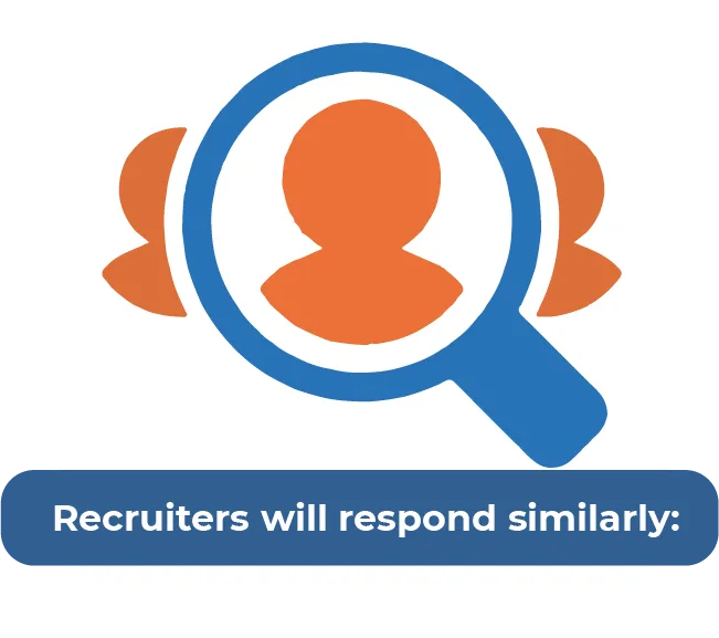 graphic of recruiters searching for applicants