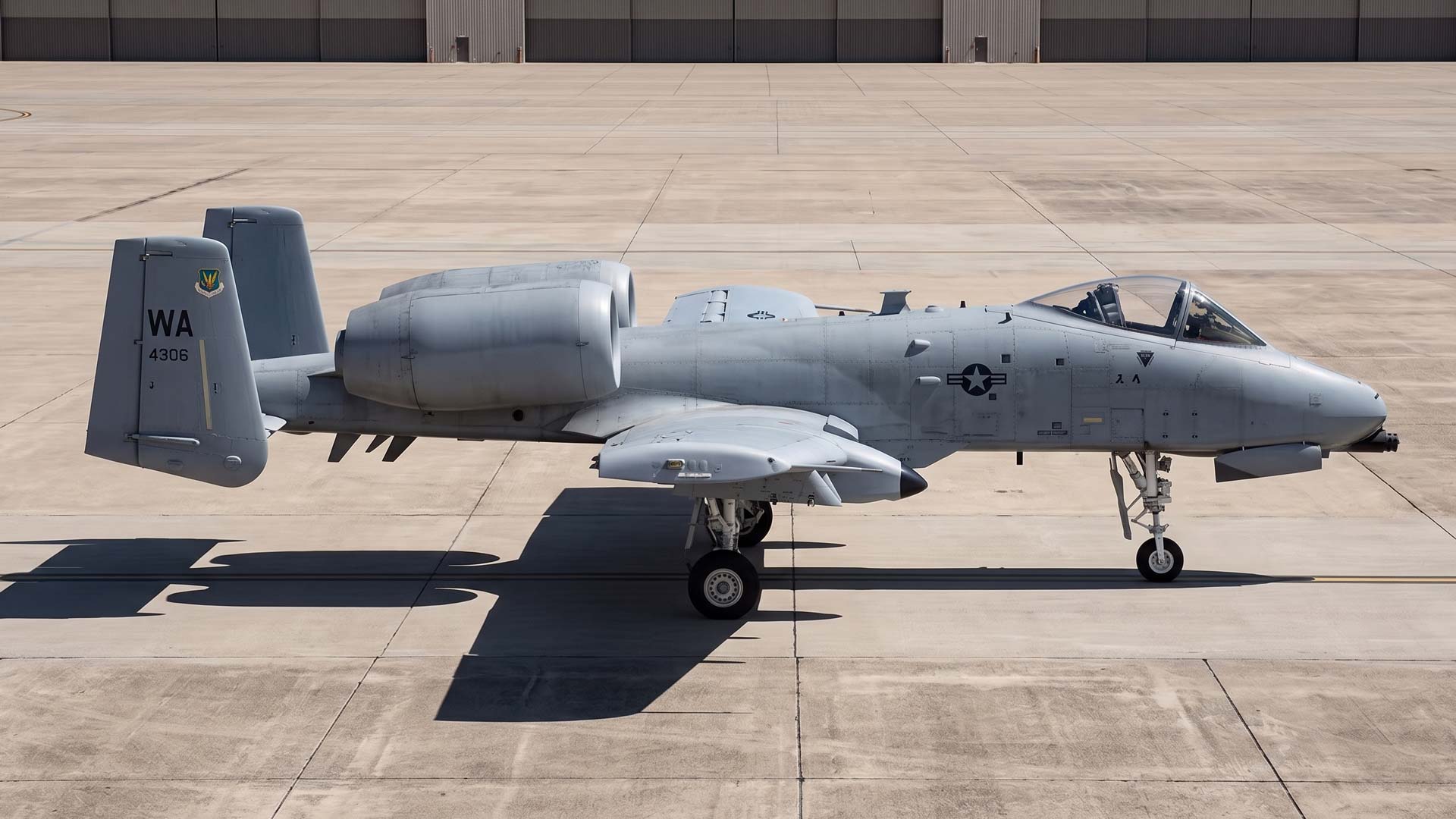 A-10 Thunderbolt II side profile