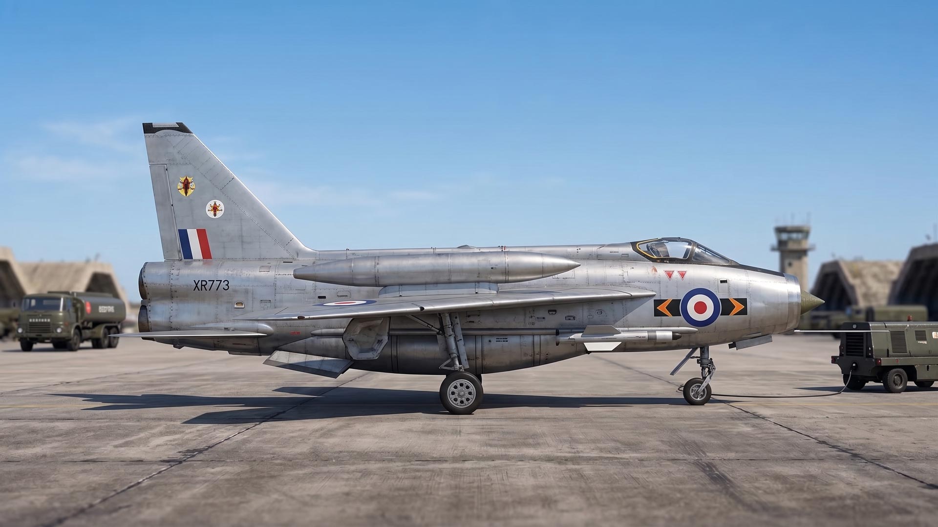 English Electric Lightning side profile
