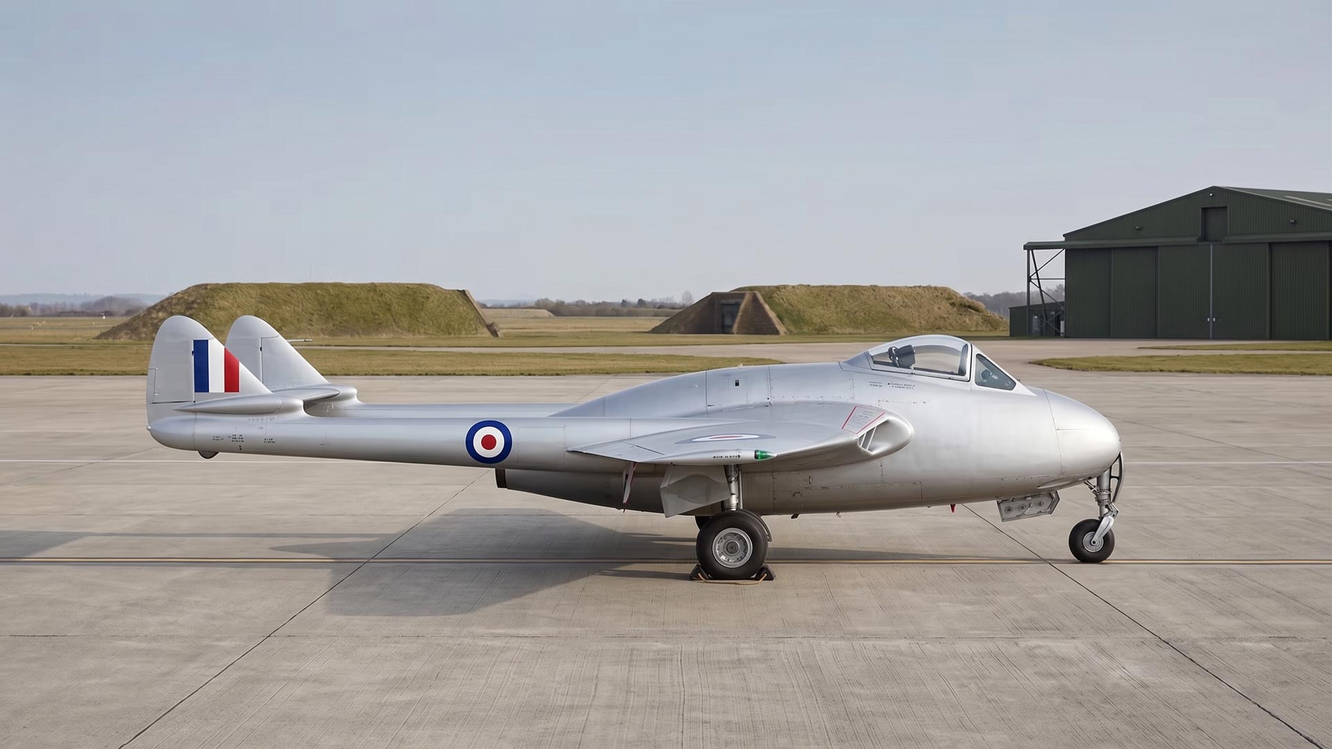 de Havilland Vampire side profile