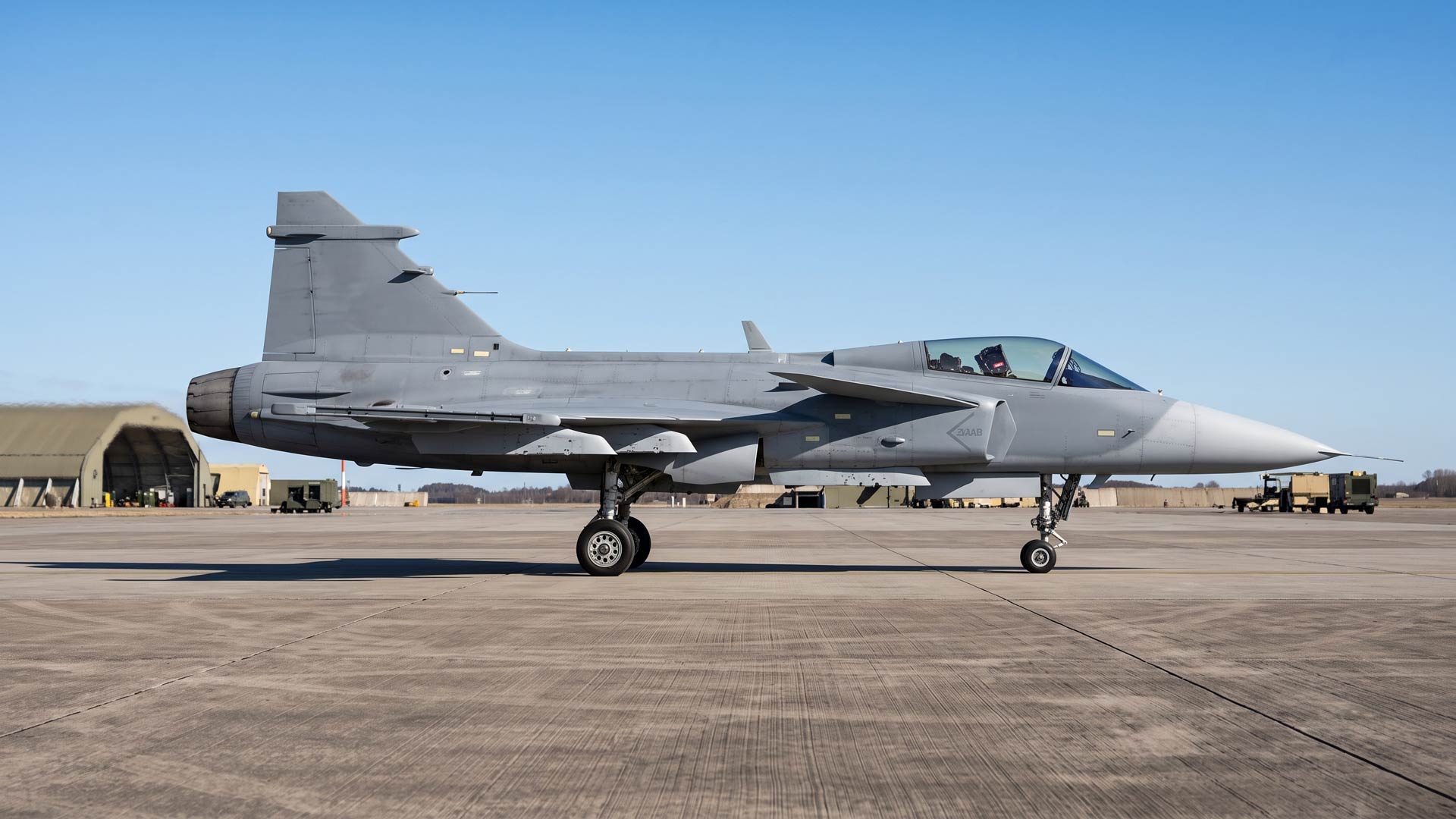 Saab Gripen side profile