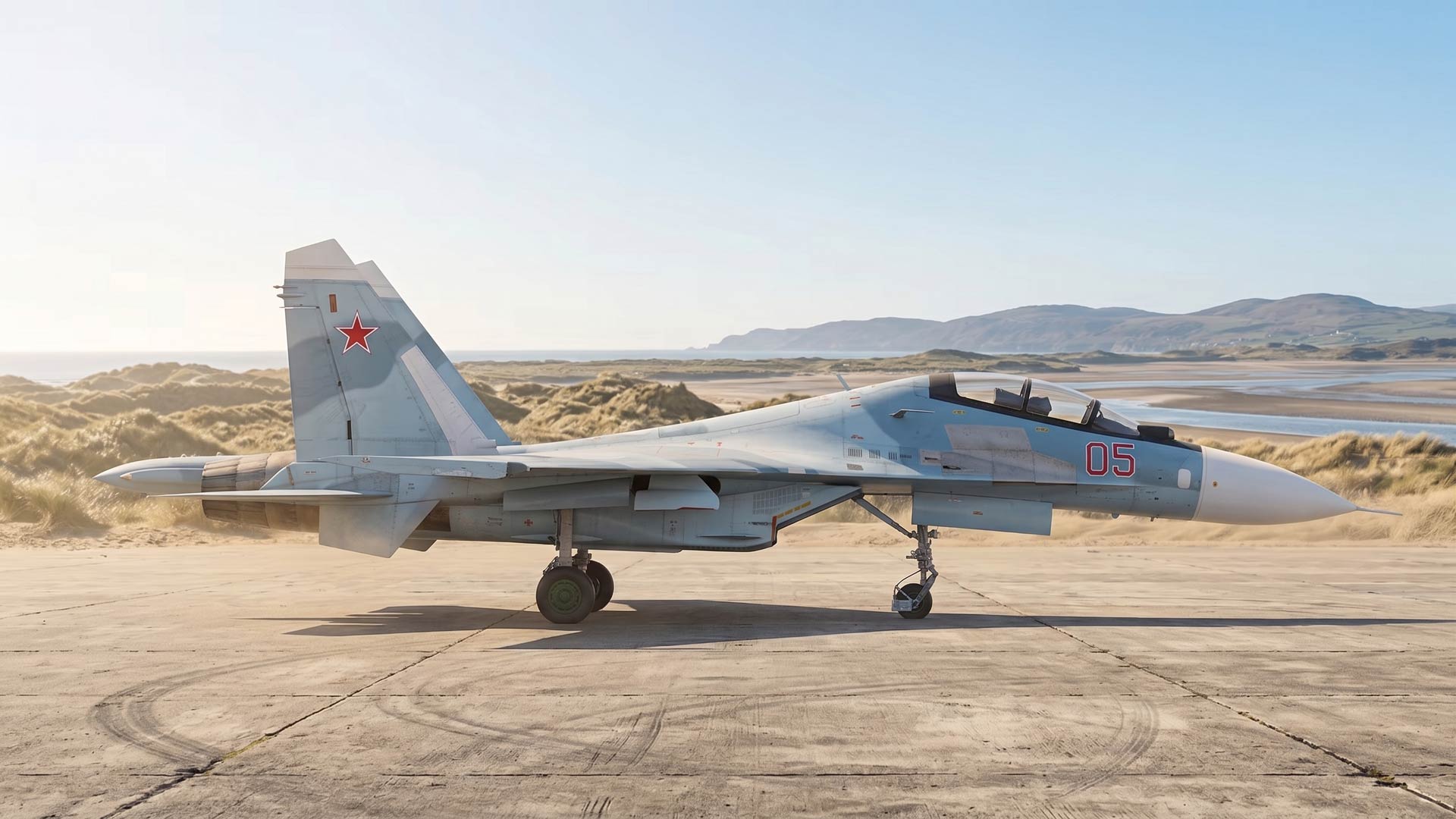 Su-27 Flanker side profile