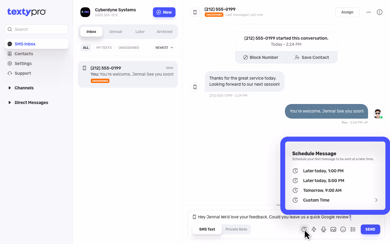 How to Schedule a Text