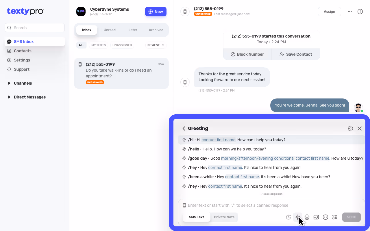 Use Custom Canned Responses to Save Time