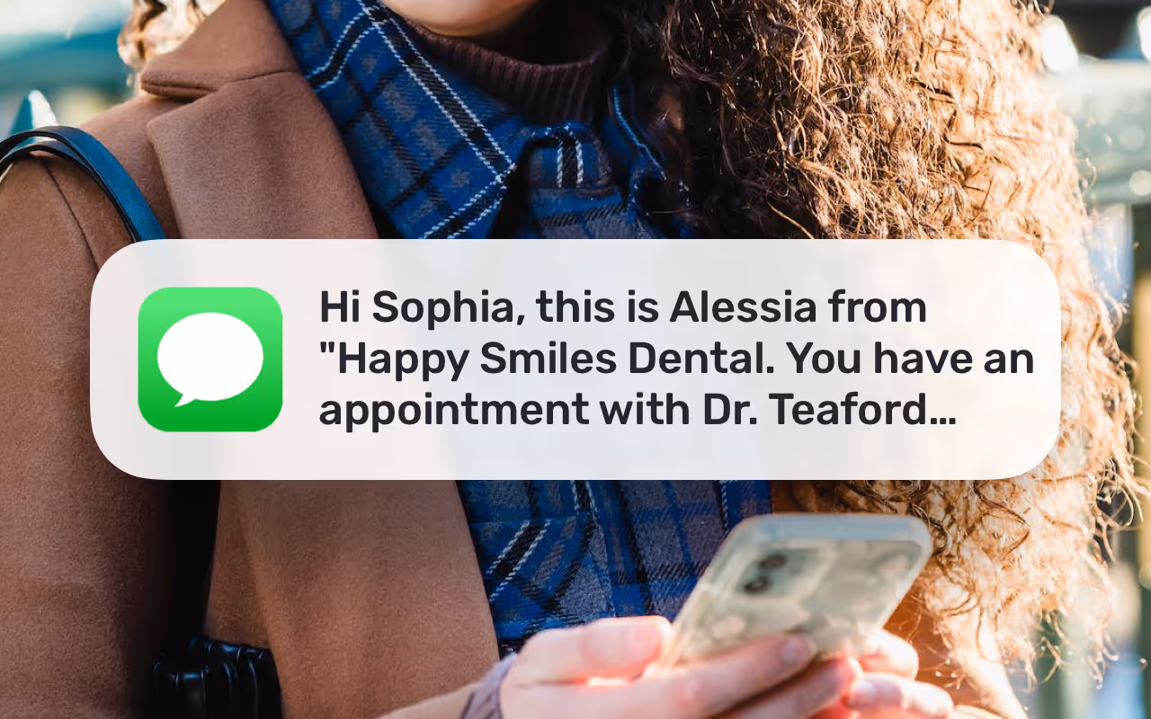 Confirm your appointment via text