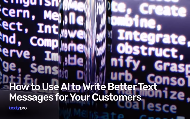 Business staff texting from their landline number with customers - Texty Pro