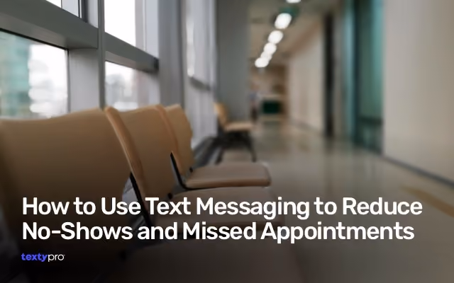 Business staff texting from their landline number with customers - Texty Pro