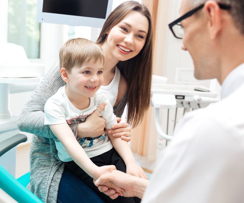 Girl Getting her teeth cleaned