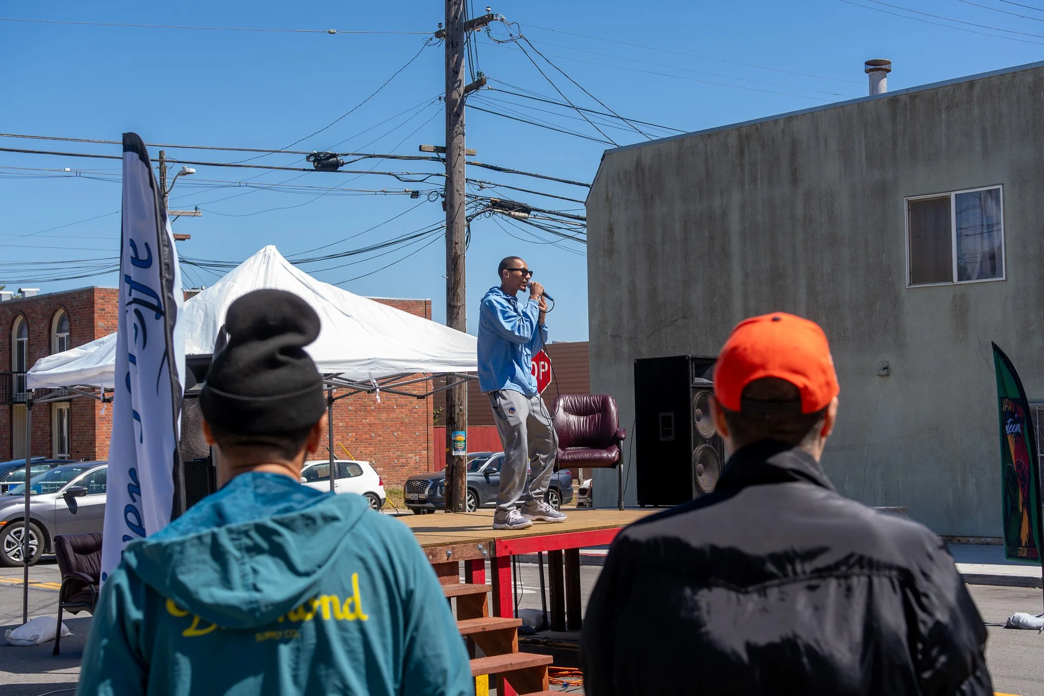 Performance at the Juneteenth Block Party