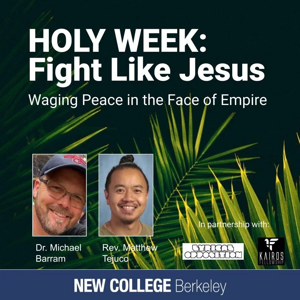 Holy Week: Fight Like Jesus event announcement.