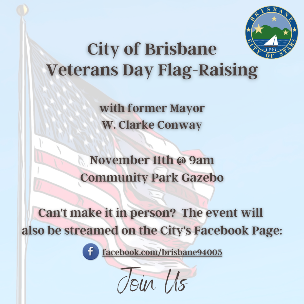 Veterans Day Flag-Raising at Community Park