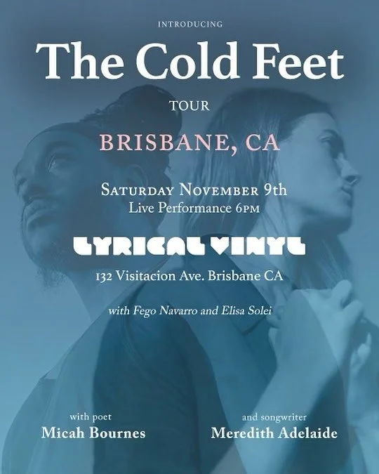 The Cold Feet Tour Brisbane event poster.