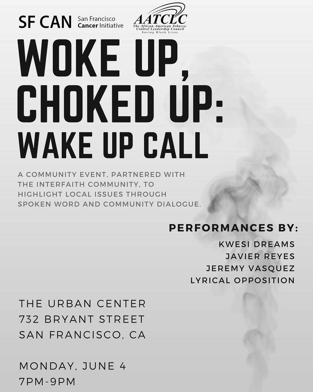 Woke Up, Choked Up: Wake Up Call with SF CAN and AATCLC