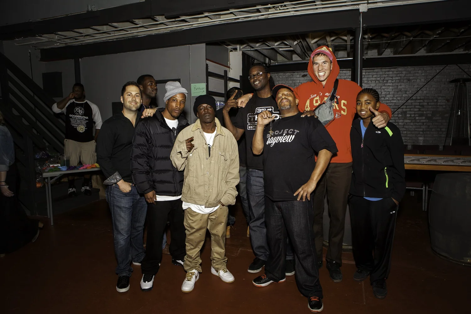 Group of young participants posing together.