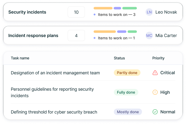Manage documentation and tasks