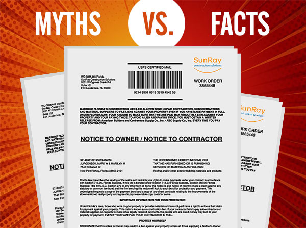 10 Notice to Owner Myths vs. Facts