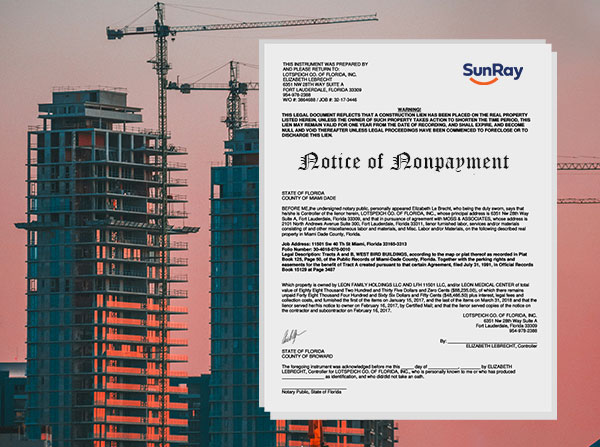 A Comprehensive Guide to Notice of Non-Payment in Florida Construction