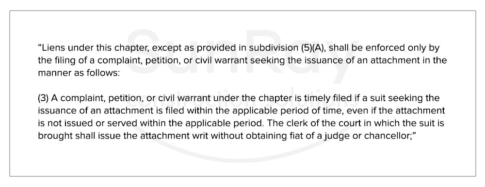 filing of a complaint