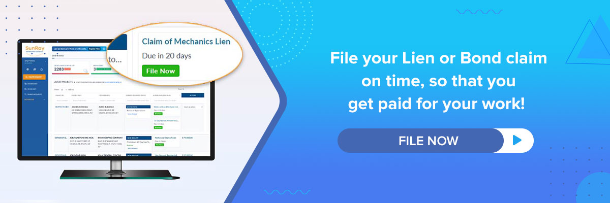Lien or Bond Claim