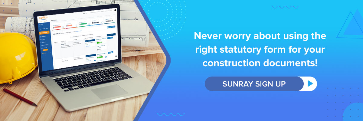 statutory form - construction documents