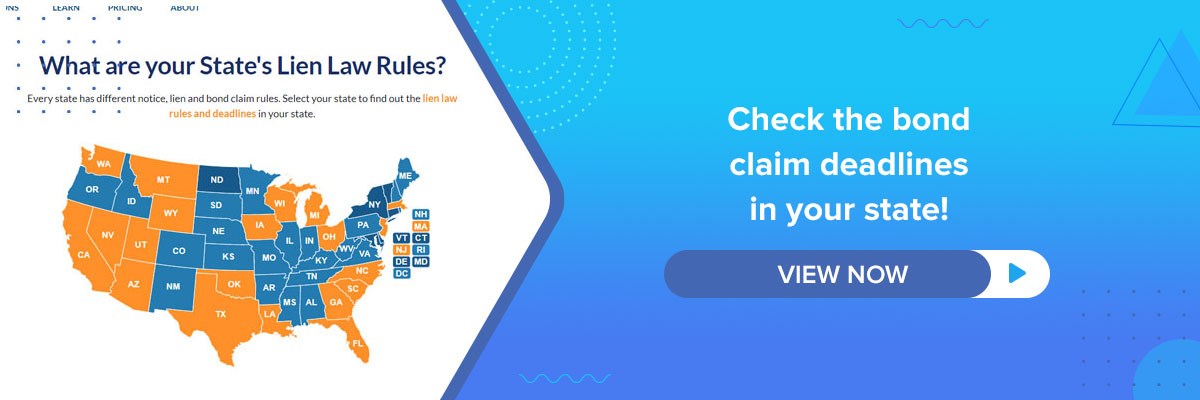 bond claim deadlines