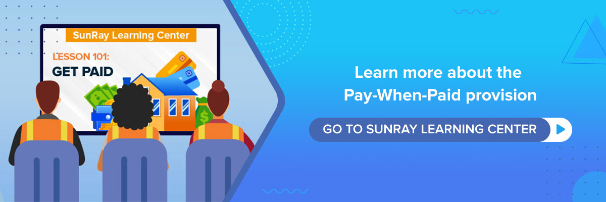pay when paid provision
