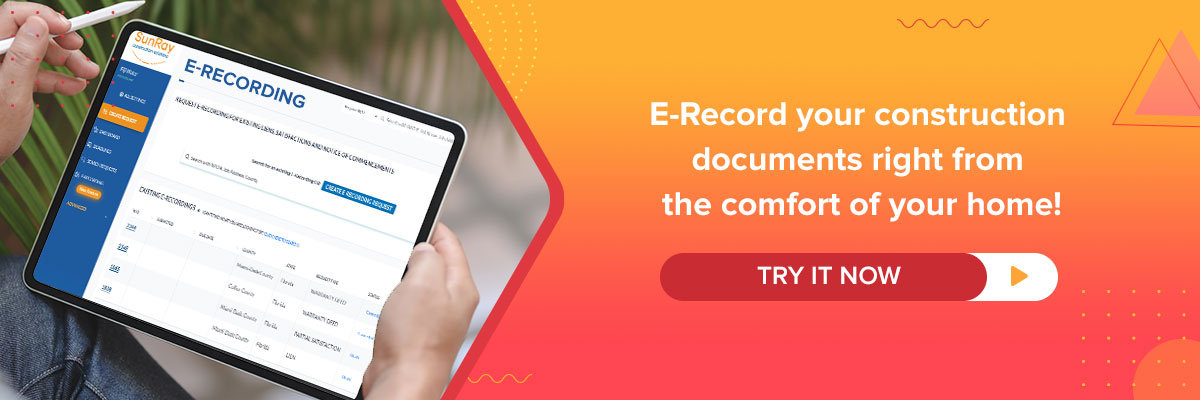 E-Record your construction documents