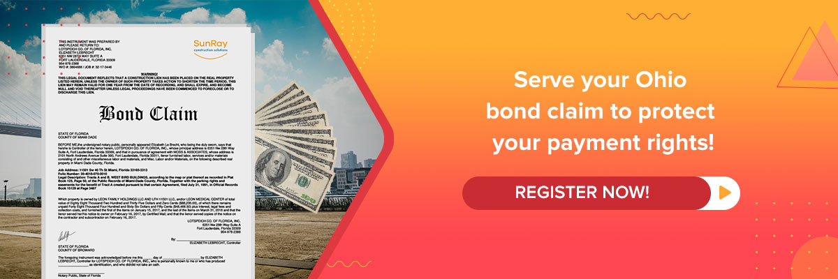 Ohio bond claim payment rights