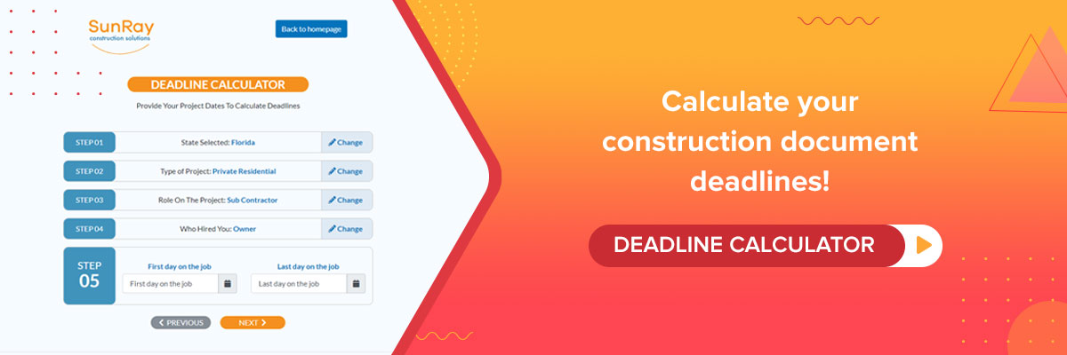 construction document deadlines