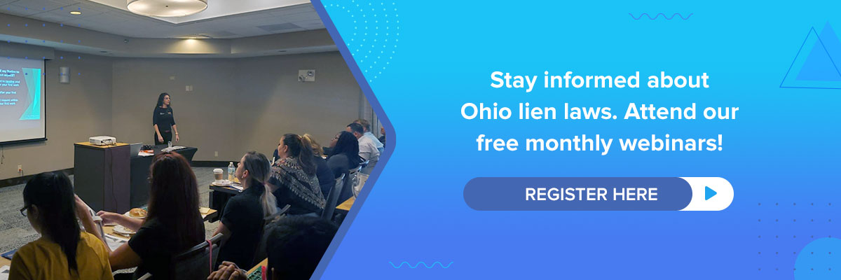 Ohio lien law webinars