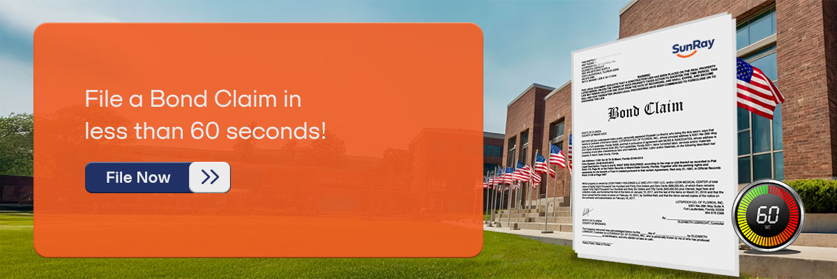 CTA - File a Bond Claim in less than 60 seconds! - File now 