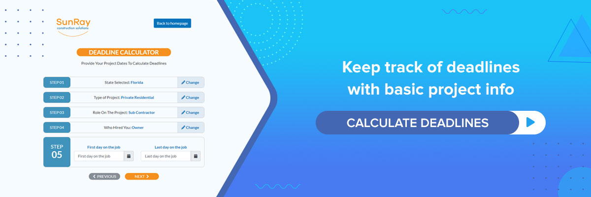 calculate deadlines