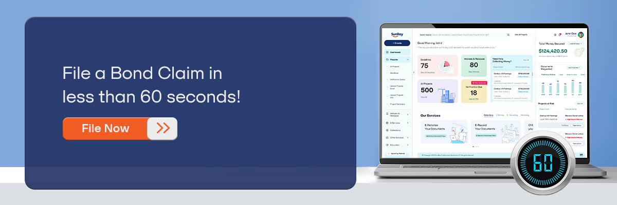 CTA – File a Bond Claim in less than 60 seconds! - File Now 