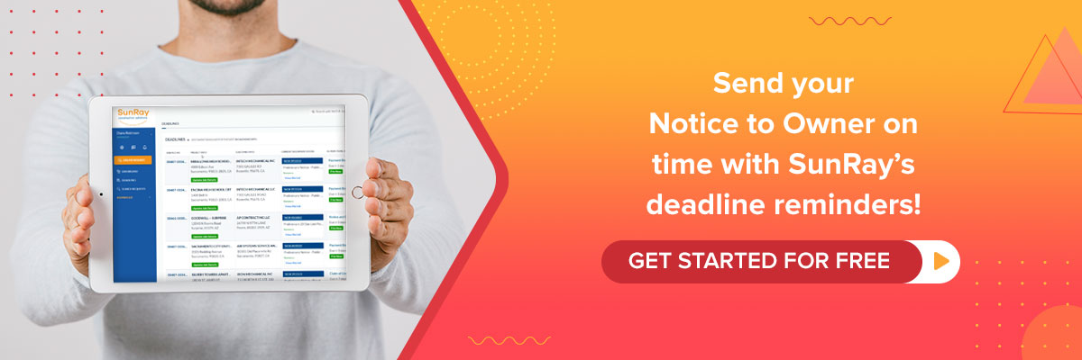 notice to owner deadlines