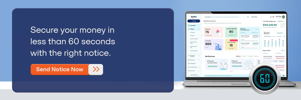 CTA: Secure your money in less than 60 seconds with the right notice. - Send Notice Now 