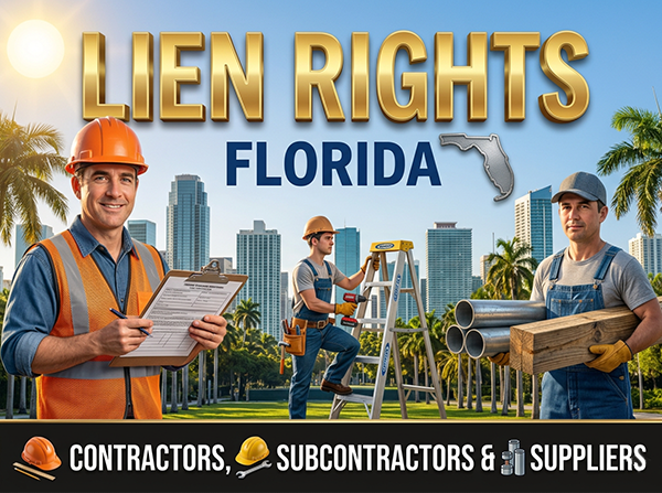 Lien Rights of Contractors, Subcontractors, and Suppliers in Florida 