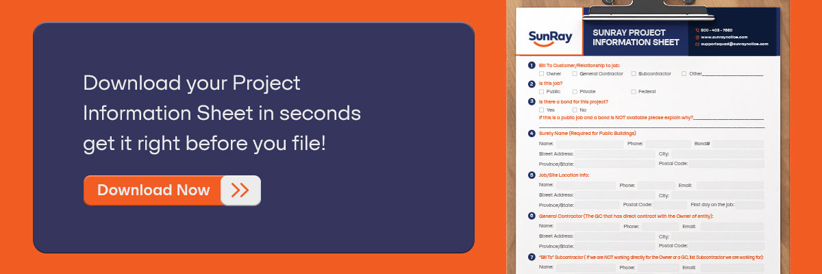 CTA - Download your Project Information Sheet in seconds — get it right before you file! - Download Now