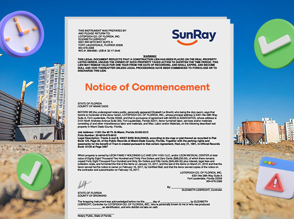 Notice of Commencement: Why It Is Crucial in Florida Construction 