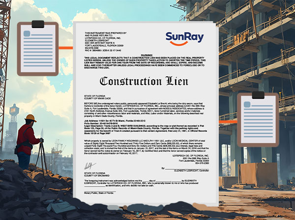 Documents Required to File a Construction Lien in Florida (Complete Checklist) 