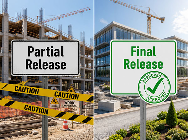 Understanding Partial vs. Final Release of Lien in Construction Projects 