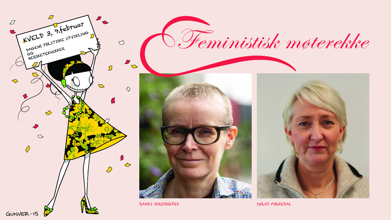Kvinnefronten i Bergen: Feministisk møterekke — tirsdag 9. februar
