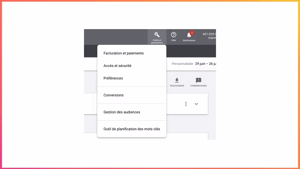 Le Keyword Planner de Google Ads pour trouver des mots-clés