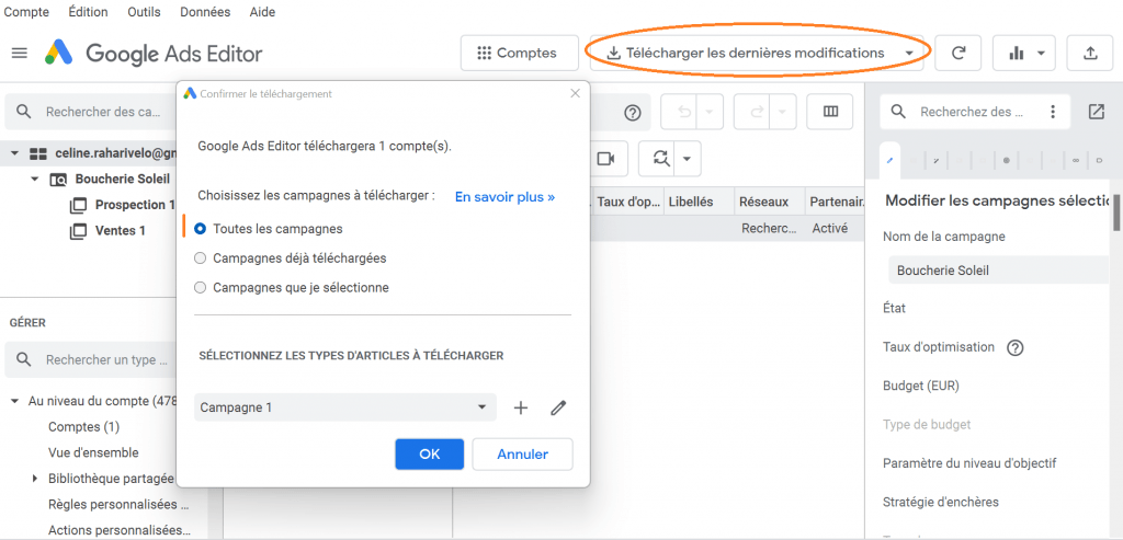 Télécharger les dernières modifications 