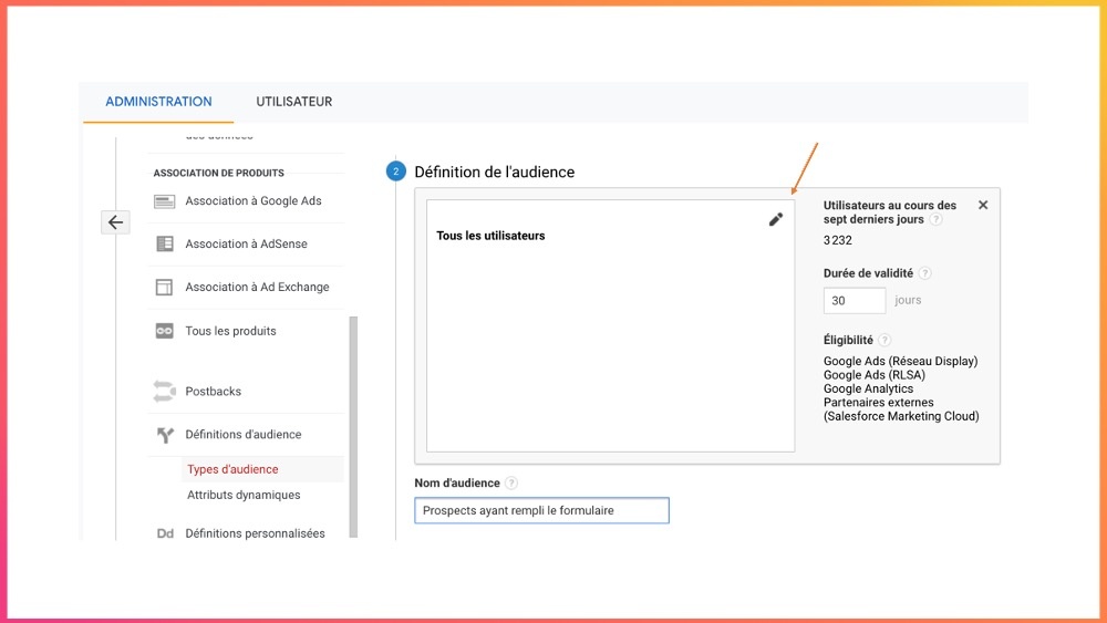 Définir et préciser son audience sur Google Analytics.