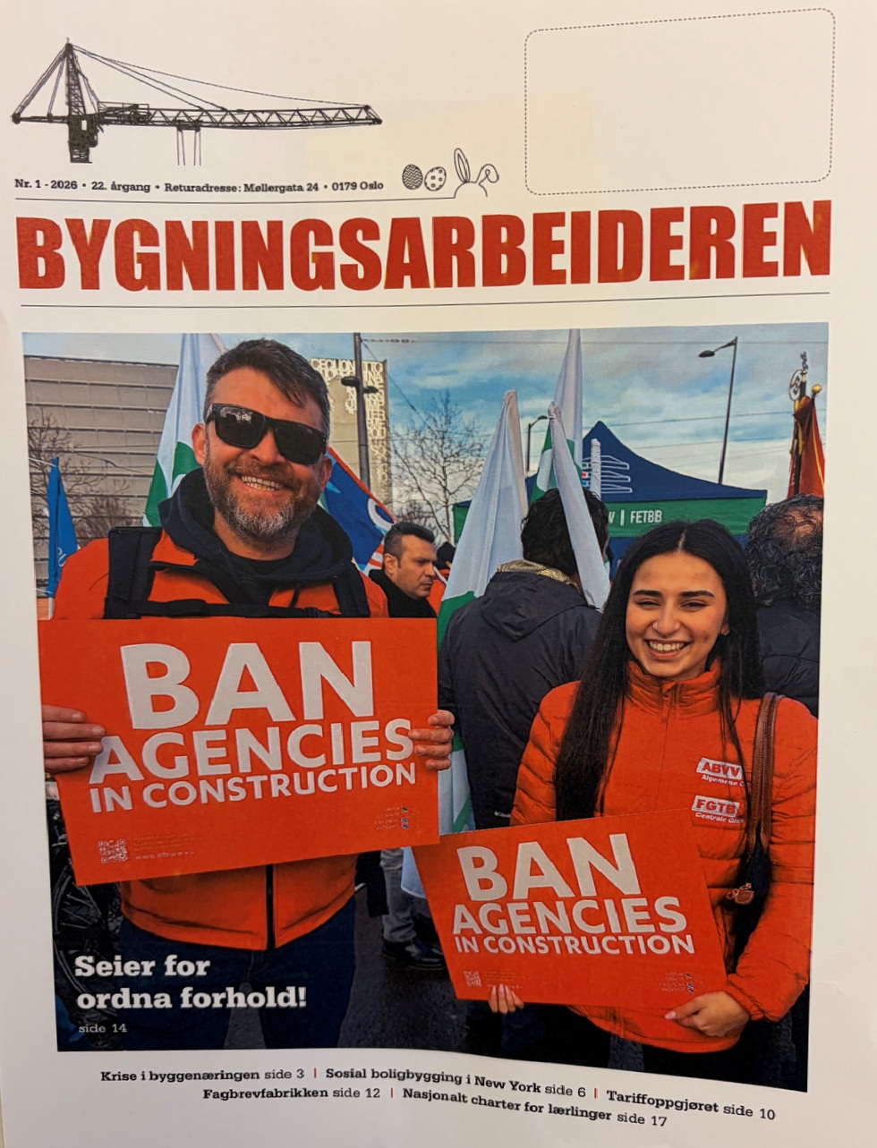 Bygningsarbeiderens påskenummer